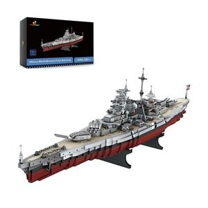 JMBricklayer Battleship Building Block Set 60006, Military Warship Toys Bismarck
